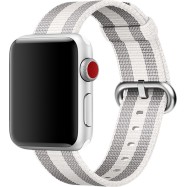 Ремешок для Apple Watch 38mm White Из плетенного нейлона (Demo)