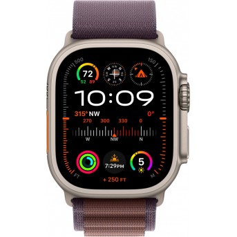 Apple Watch Ultra 2 GPS + Cellular, 49mm Titanium Case with Indigo Alpine Loop - Large,Model A2986 - Metoo (9)