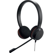 JABRA EVOLVE 20 UC Stereo USB Headband, Noise cancelling, USB connector, with mute-button and volume control on the cord, with foam ear cushion
