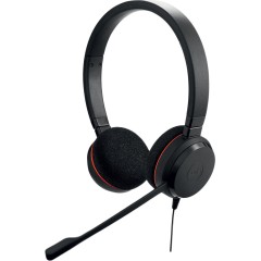 JABRA EVOLVE 20 UC Stereo USB Headband, Noise cancelling, USB connector, with mute-button and volume control on the cord, with foam ear cushion
