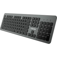 Multimedia bluetooth 5.1 keyboard MAC Version,104 keys, slim design with low profile silent keys,RU layout ,Size 439.4*135.3mm* 23.2mm,526g