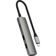 SATECHI 4-in-1 USB-C Slim Multiport Adapter 4K (Space Grey)