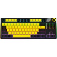 LORGAR KBP70TKLW, Wireless TKL Mechanical Gaming Keyboard Pro, Black/yellow, EN/RU layout..