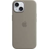 iPhone 15 Silicone Case with MagSafe - Clay,Model A3123