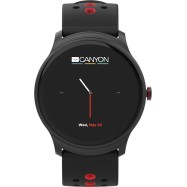 Smart watch, 1.3inches IPS full touch screen, Alloy+plastic body,IP68 waterproof, multi-sport mode with swimming mode, compatibility with iOS and android,Black-Red with extra black belt, Host: 262x43.6x12.5mm, Strap: 240x22mm, 60g