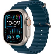 Apple Watch Ultra 2 GPS + Cellular, 49mm Titanium Case with Blue Ocean Band,Model A2986