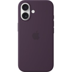 iPhone 16 Silicone Case with MagSafe - Plum,Model A3313