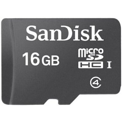 SanDisk microSDHC 16GB; EAN: 619659052775