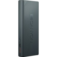 CANYON Power bank 13000mAh built-in Lithium-ion battery, max output 5V2.4A, input 5V2A. Dark Gray