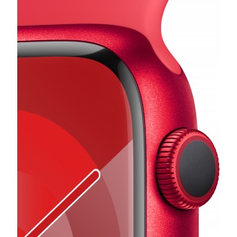 Apple Watch Series 9 GPS 45mm (PRODUCT)RED Aluminium Case with (PRODUCT)RED Sport Band - M/<wbr>L,Model A2980 - Metoo (11)