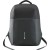 Anti-theft backpack for 15.6"-17" laptop, material 900D glued polyester and 600D polyester, black, USB cable length0.6M, 400x210x480mm, 1kg,capacity 20L - Metoo (1)
