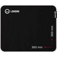 Lorgar Legacer 753, Gaming mouse pad, Ultra-gliding surface, Purple anti-slip rubber base, size: 360mm x 300mm x 3mm, weight 0.23kg