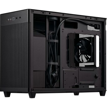 ASUS Prime AP201 MicroATX Case Black - stylish 33-liter MicroATX case with tool-free side panels and a quasi-filter mesh, with support for 360 mm coolers, graphics cards up to 338 mm long, and standard ATX PSUs - Metoo (3)
