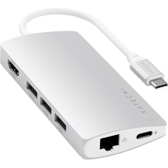 SATECHI Type-C Multi-Port Adapter 4K with Ethernet V2 Silver - Metoo (2)