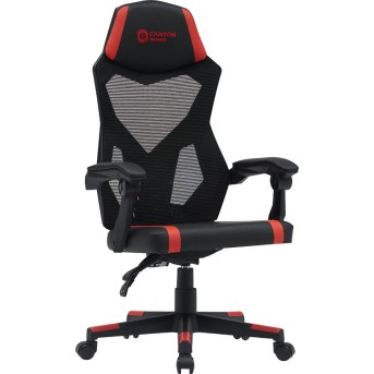 CANYON gaming chair Flow MCH01 Mesh Black Red - Metoo (2)