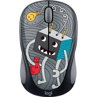 LOGITECH Wireless Mouse M238 - Doodle Collection - LIGHTBULB - EMEA - Metoo (1)