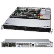 Supermicro Chassis CSE-813MF2TQC-R804CB, 1U, 4 x 3.5" hot swap bays, 1 x FHFL expansion slot, 800W Platinum RPS