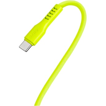 ttec USB-C - USB-C 60W PD/QC Fast Charging/Data Cable, 120cm, Neon Yellow в Metoo.kz - Metoo (4)