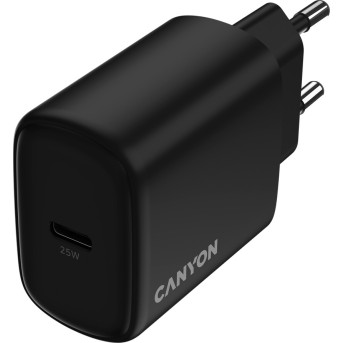 CANYON charger OnCharge 250 25W 1xPD EU Black в Metoo.kz - Metoo (4)