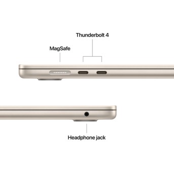 15-inch MacBook Air: Apple M4 chip with 10-core CPU and 10-core GPU, 24GB, 512GB SSD - Starlight,Model A3241 - Metoo (9)