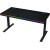 Dual-motor sit/stand adjustable-height gaming desk with wireless charger, RGB lighting, control panel, and USB ports, PB melamine surface tabletop, black. в Metoo.kz - Metoo (1)