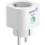 Smart Power Plug is a device to control remotely via Wi-Fi connected through it load, measure its power and monitor electrical energy consumption. White color, multi language version. - Metoo (2)