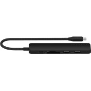 SATECHI 6-in-1 USB-C Slim Multiport Adapter (Black)