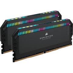 Corsair DDR5, 6200MT/<wbr>s 32GB 2x16GB DIMM, Unbuffered, 36-39-39-76, OC PMIC, XMP 3.0, DOMINATOR PLATINUM RGB DDR5 Black Heatspreader, RGB LED, 1.3V, EAN:0840006660392