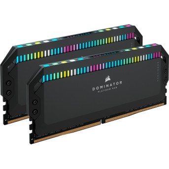 Corsair DDR5, 6200MT/<wbr>s 32GB 2x16GB DIMM, Unbuffered, 36-39-39-76, OC PMIC, XMP 3.0, DOMINATOR PLATINUM RGB DDR5 Black Heatspreader, RGB LED, 1.3V, EAN:0840006660392 - Metoo (1)