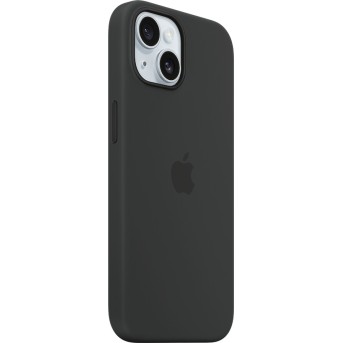 iPhone 15 Silicone Case with MagSafe - Black,Model A3123 - Metoo (2)