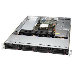 Supermicro SYS-510P-WT 1U, LGA-4189, TDP 270W, Intel C621A, 8xDDR4, 4x 3.5" NVMe/<wbr>SATA drive bays (4x 3.5" NVMe hybrid), SATA3 (6Gbps), 2xPCI-E 4.0 x16 FHFL, 1 PCI-E 4.0 x16 LP, 2xRJ45 10GBase-T, 1xRJ45 IPMI, 5xUSB 3.2, 4xUSB 2.0, 1xVGA, 2 COM, 1