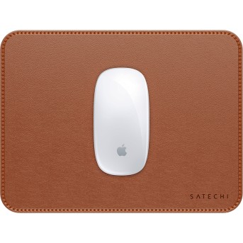 SATECHI Vegan-Leather Premium Mouse Pad (Brown) - Metoo (2)