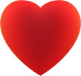 Red heart, indicating heart rate monitoring feature