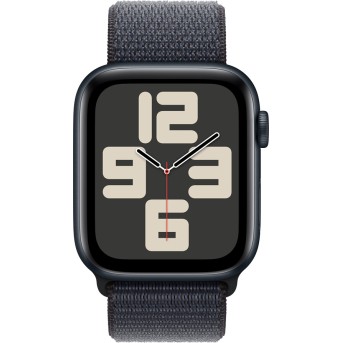 Apple Watch SE 2024 GPS 44mm Midnight Aluminium Case with Ink Sport Loop,Model A2723 - Metoo (2)