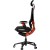 LORGAR Grace 855, Gaming chair, Mesh material, aluminium frame, multiblock mechanism, 3D armrests, 5 Star aluminium base, Class-4 gas lift, 60mm PU casters, Red + black - Metoo (5)