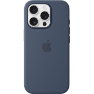 iPhone 16 Pro Silicone Case with MagSafe - Denim,Model A3315
