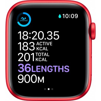 Apple Watch Series 6 GPS, 44mm PRODUCT(RED) Aluminium Case with PRODUCT(RED) Sport Band - Regular, Model A2292 - Metoo (12)