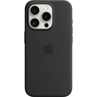 iPhone 15 Pro Silicone Case with MagSafe - Black,Model A3125 - Metoo (3)
