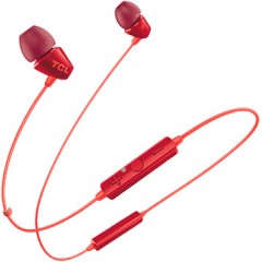 TCL In-ear Bluetooth Headset, Frequency of response: 10-22K, Sensitivity: 105 dB, Driver Size: 8.6mm, Impedence: 16 Ohm, Acoustic system: closed, Max power input: 20mW, Connectivity type: Bluetooth only (BT 4.2), Color Sunset Orange