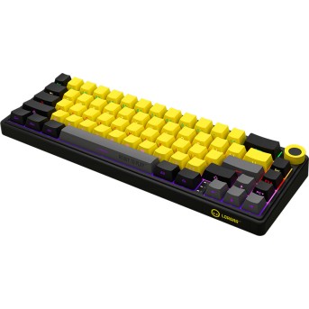 LORGAR KBP70MW, Wireless 65% Mechanical Gaming Keyboard Pro, Black/yellow, EN/RU layout в Metoo.kz - Metoo (7)