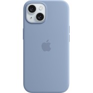 iPhone 15 Silicone Case with MagSafe - Winter Blue,Model A3123