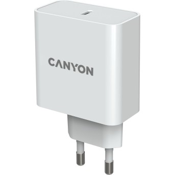 CANYON H-65, GAN 65W charger Input: 100V-240V Output: 5.0V3.0A /9.0V3.0A /12.0V-3.0A/ 15.0V-3.0A /20.0V3.25A , Eu plug, Over- Voltage , over-heated, over-current and short circuit protection Compliant with CE RoHs,ERP. Size: 53*53*29mm, 110g, Whit - Metoo (3)