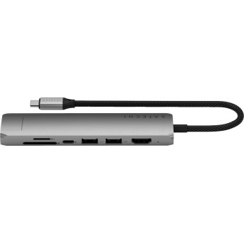 SATECHI 7-in-1 USB-C Slim Multiport Adapter with Ethernet (Space Grey) - Metoo (4)