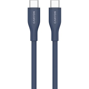 CANYON cable CC60SC10 C-C 60W 1m Silicon Dark blue в Metoo.kz - Metoo (2)