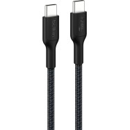 BELKIN C - C CBL 240W 2.0, BRAIDED PCR, 2M, BLACK..