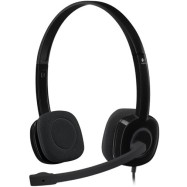 LOGITECH H151 Corded Stereo Headset - BLACK - 3.5 MM