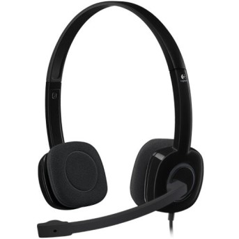 LOGITECH H151 Corded Stereo Headset - BLACK - 3.5 MM - Metoo (1)