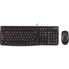 LOGITECH MK120 Corded Combo - BLACK - USB - RUS