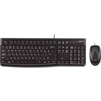 LOGITECH MK120 Corded Combo - BLACK - USB - RUS - Metoo (1)