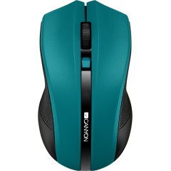 CANYON 2.4GHz wireless Optical Mouse with 4 buttons, DPI 800/<wbr>1200/<wbr>1600, Green, 122*69*40mm, 0.067kg